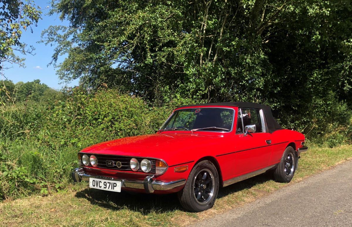 Car Sales Noticeboard Triumph Stags Stunning Signal Red Triumph